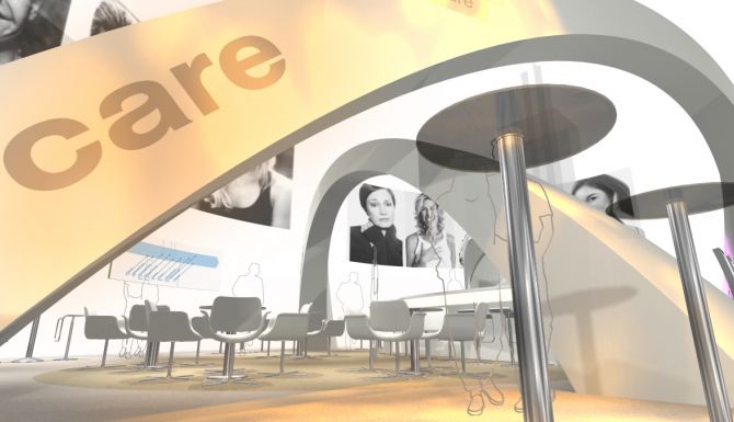 Biogen-Idec Messestand Bild